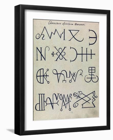 Cabbalistic Signs and Sigils, 18th Century-Science Source-Framed Giclee Print