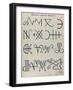 Cabbalistic Signs and Sigils, 18th Century-Science Source-Framed Giclee Print