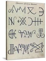 Cabbalistic Signs and Sigils, 18th Century-Science Source-Stretched Canvas