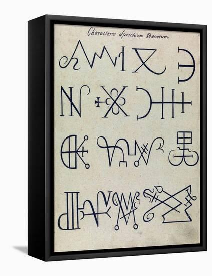 Cabbalistic Signs and Sigils, 18th Century-Science Source-Framed Stretched Canvas