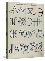 Cabbalistic Signs and Sigils, 18th Century-Science Source-Stretched Canvas