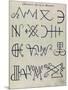 Cabbalistic Signs and Sigils, 18th Century-Science Source-Mounted Giclee Print