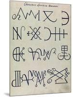 Cabbalistic Signs and Sigils, 18th Century-Science Source-Mounted Giclee Print