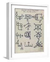 Cabbalistic Signs and Sigils, 18th Century-Science Source-Framed Giclee Print