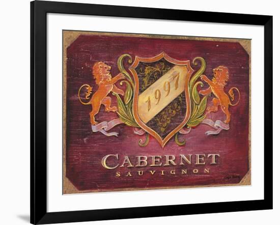 Cabernet Label-Angela Staehling-Framed Art Print