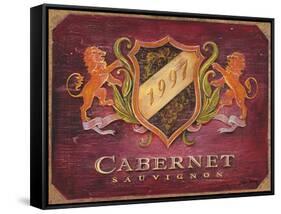 Cabernet Label-Angela Staehling-Framed Stretched Canvas