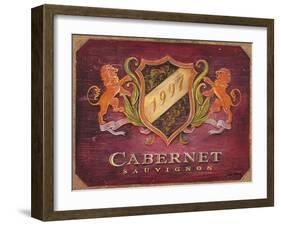 Cabernet Label-Angela Staehling-Framed Art Print