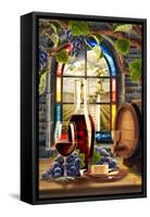 Cabernet Sauvingon (Image Only)-Lantern Press-Framed Stretched Canvas