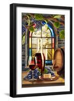 Cabernet Sauvingon (Image Only)-Lantern Press-Framed Art Print