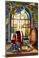 Cabernet Sauvingon (Image Only)-Lantern Press-Mounted Art Print