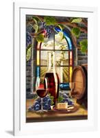 Cabernet Sauvingon (Image Only)-Lantern Press-Framed Art Print