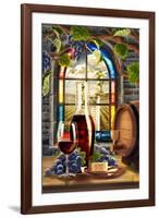 Cabernet Sauvingon (Image Only)-Lantern Press-Framed Art Print