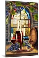 Cabernet Sauvingon (Image Only)-Lantern Press-Mounted Art Print