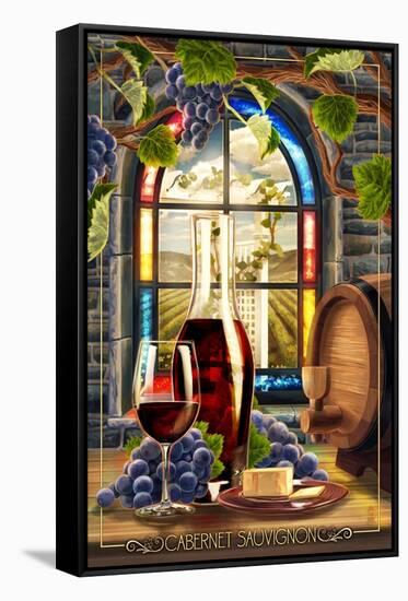 Cabernet Sauvingon-Lantern Press-Framed Stretched Canvas