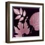 Cabernet Sunprint Leaves-Dan Zamudio-Framed Art Print