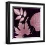 Cabernet Sunprint Leaves-Dan Zamudio-Framed Art Print