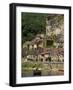 Caberre Boat on the River Dordogne, La Roque-Gageac, Dordogne, France, Europe-Peter Richardson-Framed Photographic Print