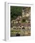 Caberre Boat on the River Dordogne, La Roque-Gageac, Dordogne, France, Europe-Peter Richardson-Framed Photographic Print