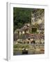 Caberre Boat on the River Dordogne, La Roque-Gageac, Dordogne, France, Europe-Peter Richardson-Framed Photographic Print