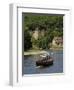 Caberre Boat on the River Dordogne, La Roque-Gageac, Dordogne, France, Europe-Peter Richardson-Framed Premium Photographic Print