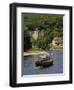 Caberre Boat on the River Dordogne, La Roque-Gageac, Dordogne, France, Europe-Peter Richardson-Framed Photographic Print