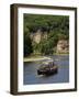 Caberre Boat on the River Dordogne, La Roque-Gageac, Dordogne, France, Europe-Peter Richardson-Framed Photographic Print