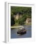 Caberre Boat on the River Dordogne, La Roque-Gageac, Dordogne, France, Europe-Peter Richardson-Framed Photographic Print