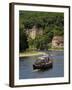 Caberre Boat on the River Dordogne, La Roque-Gageac, Dordogne, France, Europe-Peter Richardson-Framed Photographic Print