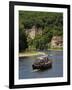Caberre Boat on the River Dordogne, La Roque-Gageac, Dordogne, France, Europe-Peter Richardson-Framed Photographic Print