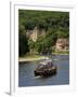 Caberre Boat on the River Dordogne, La Roque-Gageac, Dordogne, France, Europe-Peter Richardson-Framed Photographic Print