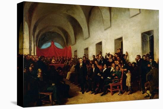 Cabildo in Session, May 22, 1810-Juan Manuel Blanes-Stretched Canvas