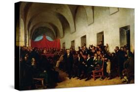 Cabildo in Session, May 22, 1810-Juan Manuel Blanes-Stretched Canvas