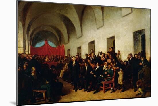 Cabildo in Session, May 22, 1810-Juan Manuel Blanes-Mounted Giclee Print