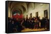 Cabildo in Session, May 22, 1810-Juan Manuel Blanes-Framed Stretched Canvas