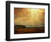 Cabin alongside River in Copper Field-Jan Lakey-Framed Photographic Print