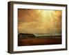 Cabin alongside River in Copper Field-Jan Lakey-Framed Photographic Print