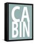 Cabin Aqua-Jamie MacDowell-Framed Stretched Canvas