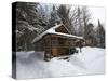 Cabin at the AMC's Little Lyford Pond Camps, Northern Forest, Maine, USA-Jerry & Marcy Monkman-Stretched Canvas