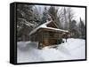 Cabin at the AMC's Little Lyford Pond Camps, Northern Forest, Maine, USA-Jerry & Marcy Monkman-Framed Stretched Canvas