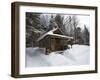 Cabin at the AMC's Little Lyford Pond Camps, Northern Forest, Maine, USA-Jerry & Marcy Monkman-Framed Photographic Print