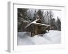 Cabin at the AMC's Little Lyford Pond Camps, Northern Forest, Maine, USA-Jerry & Marcy Monkman-Framed Photographic Print