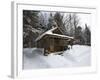 Cabin at the AMC's Little Lyford Pond Camps, Northern Forest, Maine, USA-Jerry & Marcy Monkman-Framed Photographic Print