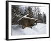 Cabin at the AMC's Little Lyford Pond Camps, Northern Forest, Maine, USA-Jerry & Marcy Monkman-Framed Photographic Print