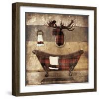 Cabin Bath-Jace Grey-Framed Art Print