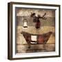 Cabin Bath-Jace Grey-Framed Art Print