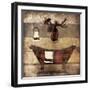 Cabin Bath-Jace Grey-Framed Art Print