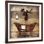 Cabin Bath-Jace Grey-Framed Art Print