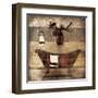 Cabin Bath-Jace Grey-Framed Art Print