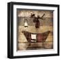 Cabin Bath-Jace Grey-Framed Art Print