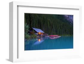 Cabin By The Lake-null-Framed Art Print